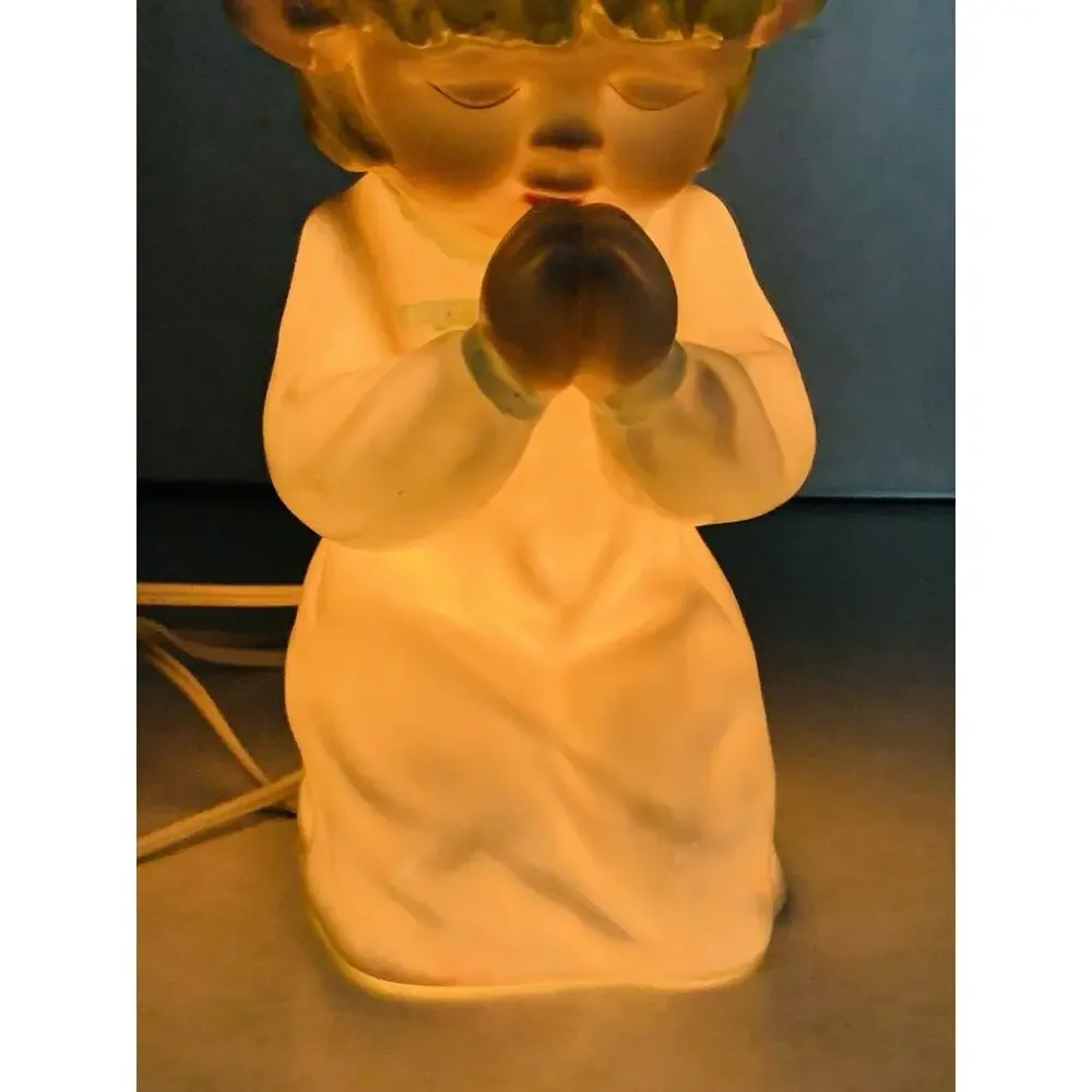 About Face Designs Vintage Praying Girl Ceramic 12